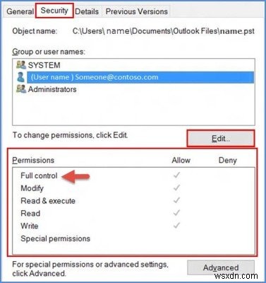 Windows 10에서 PST 파일에 액세스하거나 Outlook을 시작할 수 없습니다.