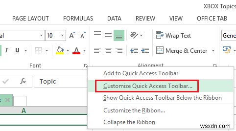 Excel에서 빠른 실행 도구 모음을 사용자 지정하여 작업할 수 있도록 합니다. 