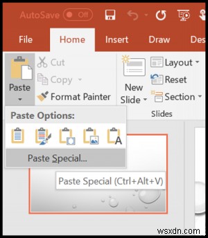 Microsoft PowerPoint에서 Excel 워크시트의 데이터 일부를 연결하는 방법 