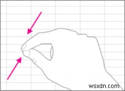 태블릿 및 터치 스크린 장치에서 Office를 사용하기 위한 터치 제스처