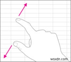 태블릿 및 터치 스크린 장치에서 Office를 사용하기 위한 터치 제스처