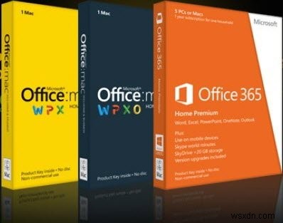 Mac용 Microsoft Office와 Windows – 차이점