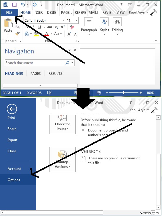 Microsoft Word에서 기본 글꼴을 변경할 수 없음