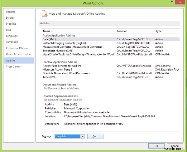 Microsoft Word에서 기본 글꼴을 변경할 수 없음