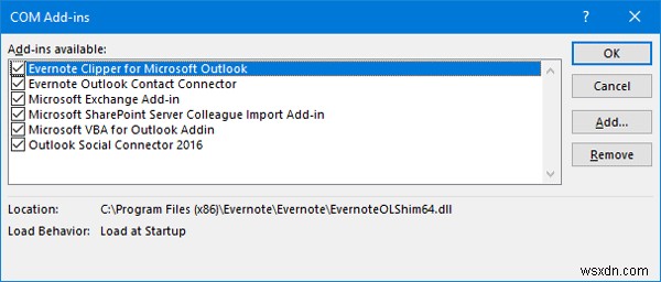 Microsoft Outlook을 시작할 수 없습니다. 명령줄 인수가 잘못되었습니다. 