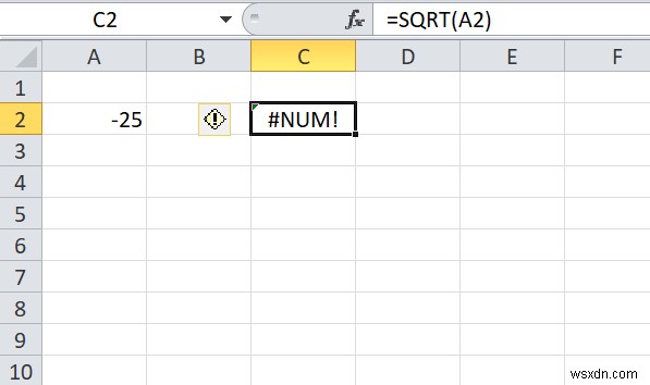 Excel에서 숫자의 제곱근을 찾는 방법 