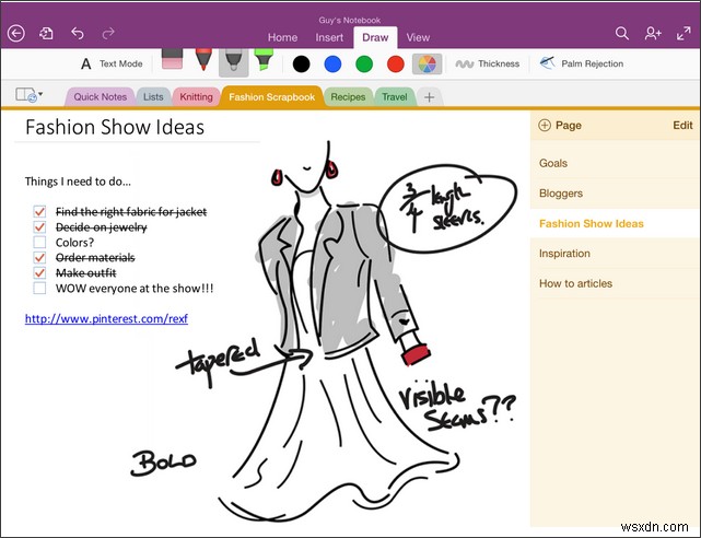 iPad에서 OneNote의 필기 및 OCR 기능을 사용하는 방법