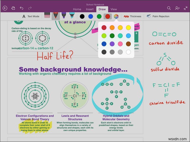 iPad에서 OneNote의 필기 및 OCR 기능을 사용하는 방법