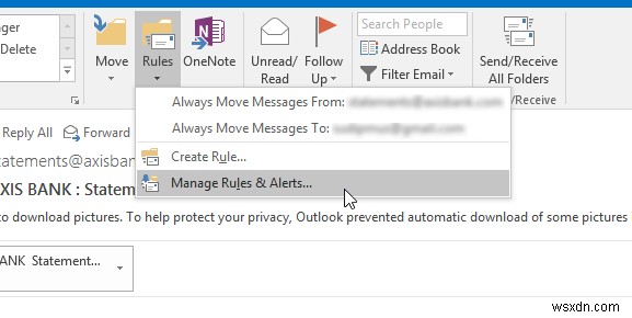 Microsoft Outlook에서 규칙을 내보내거나 가져오는 방법 