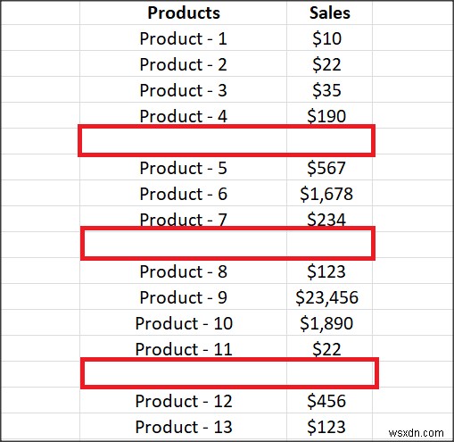 Microsoft Excel에서 산발적인 합계를 계산하는 방법