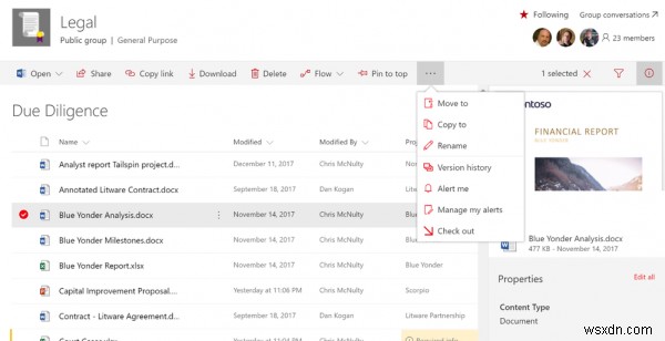 Office 365, SharePoint 및 OneDrive 간에 파일을 이동하는 방법 