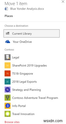 Office 365, SharePoint 및 OneDrive 간에 파일을 이동하는 방법 