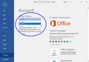 Microsoft Office 테마 변경 방법 – 흰색, 회색, 다채로운 색상, 검은색 테마로 전환하기