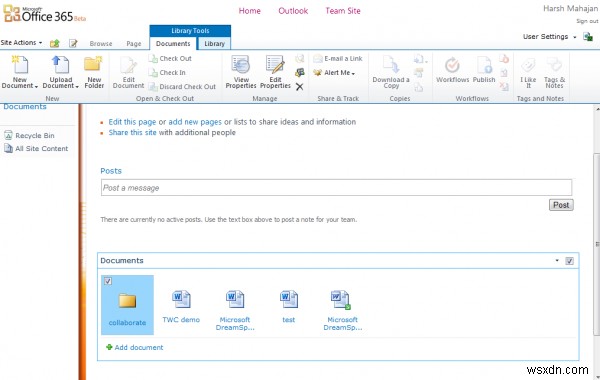 Office 365에서 문서, 사이트 페이지, 폴더에 대한 경고를 추가하는 방법