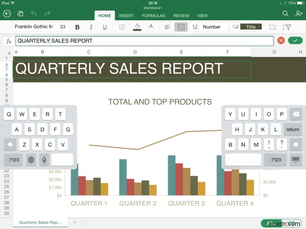 iPad용 Microsoft Office 검토