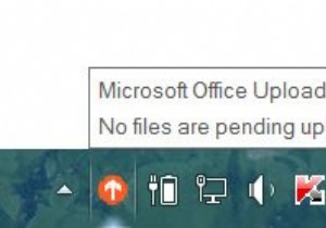 Microsoft Office 업로드 센터:작업 표시줄 아이콘 제거 또는 완전히 비활성화 