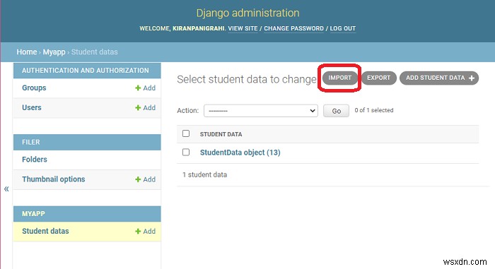 Django에서 모델로 데이터 가져오기 