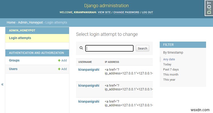 가짜 관리자 로그인을 사용하여 Django 관리자에 추가 보안을 추가하는 방법은 무엇입니까? 