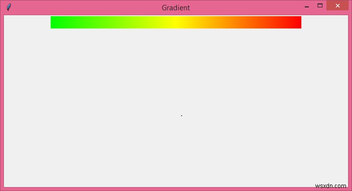 Tkinter에서 빨간색에서 녹색까지 범위의 눈금을 그리는 방법은 무엇입니까? 