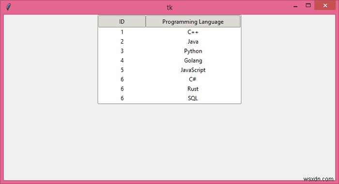 Python 3.3에서 ttk.Treeview 열 너비와 가중치를 변경하는 방법은 무엇입니까? 