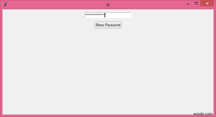 Tkinter에서 암호 입력 필드를 만드는 방법은 무엇입니까? 