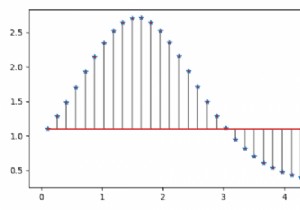 Matplotlib Python에서 줄기 플롯을 플롯하는 방법은 무엇입니까? 