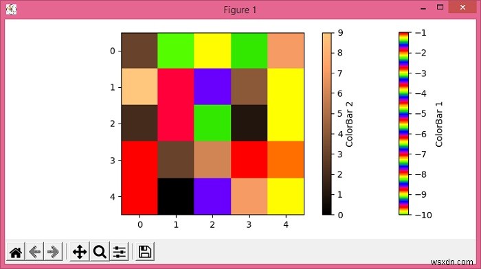 동일한 imshow Matplotlib에서 두 개의 다른 색상 맵을 표시하는 방법은 무엇입니까? 