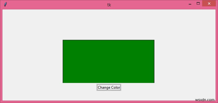 클릭 시 Tkinter 사각형의 색상을 변경하는 방법은 무엇입니까? 