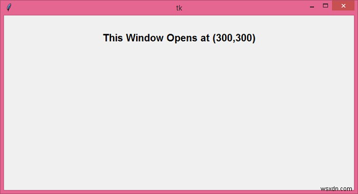 Tkinter 창이 열릴 위치를 지정하는 방법은 무엇입니까? 