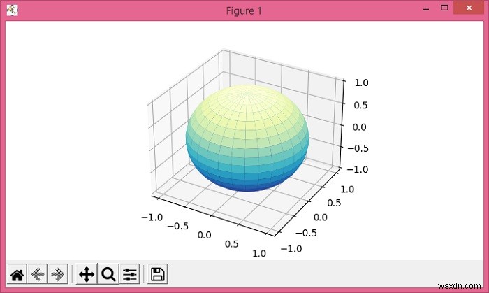 Python의 Matplotlib에서 구 표면의 점 그리기 