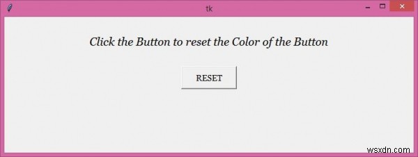 Python Tkinter 버튼의 배경색을 재설정하는 방법은 무엇입니까? 