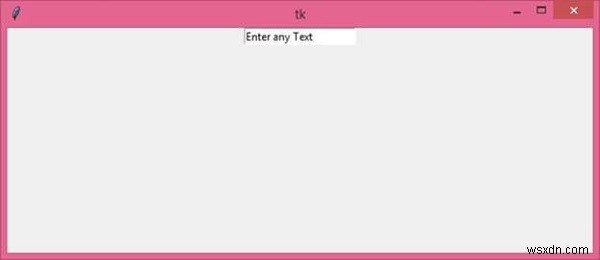 Tkinter Entry 위젯의 기본 텍스트를 설정하는 방법은 무엇입니까? 
