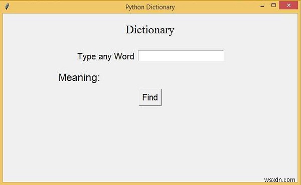 Python Tkinter를 사용한 단어 사전 