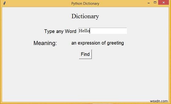 Python Tkinter를 사용한 단어 사전 