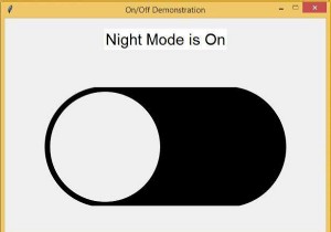 Tkinter의 On/Off 토글 버튼 스위치 