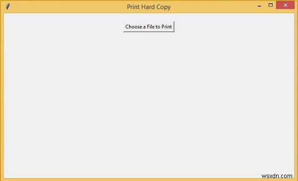 Tkinter를 사용하여 하드 카피를 인쇄하는 방법? 