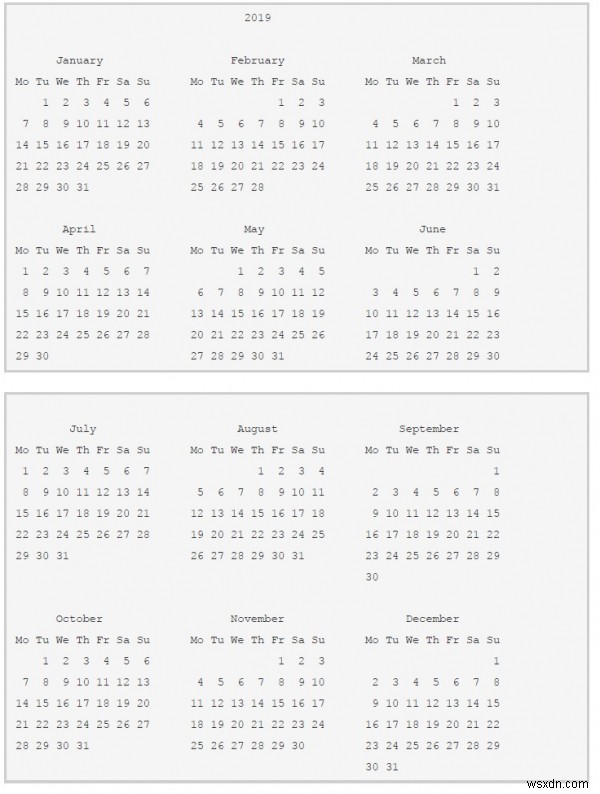 Python의 달력 함수 - ( calendar(), month(), isleap()?) 