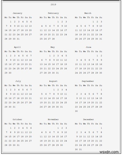 Python의 달력 함수 -(monthrange(), prcal(), weekday()?) 