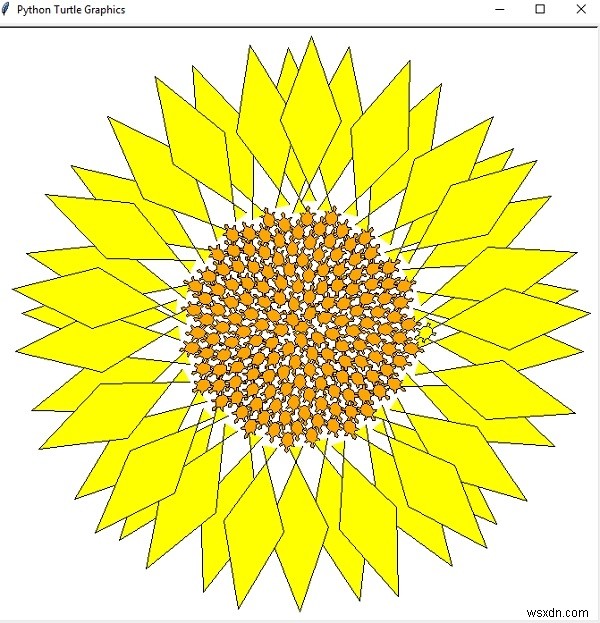 Python의 Phyllotaxis 패턴? 