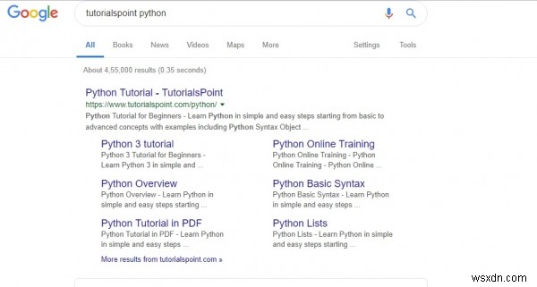 Python 코드를 사용하여 Google 검색을 수행하시겠습니까? 