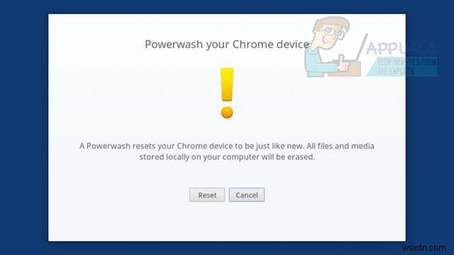 Chromebook을 초기화하거나 Powerwash하는 방법