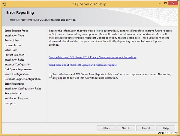 MS SQL Server 설치 지침 