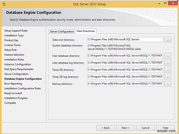 MS SQL Server 설치 지침 