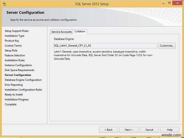 MS SQL Server 설치 지침 