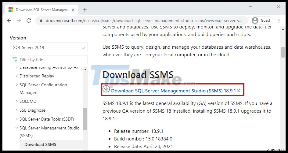 Windows 10에 Microsoft SQL Server를 설치하는 단계