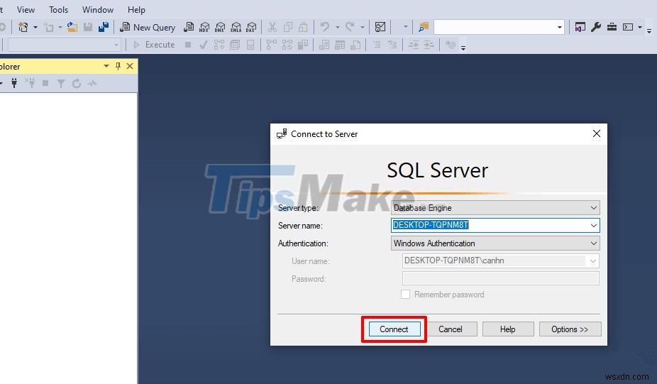 SSMS를 통해 SQL Server에 연결하는 방법