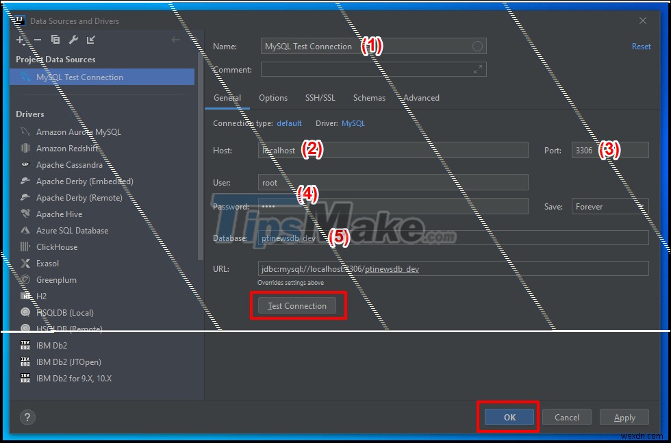 IntelliJ에서 MySQL 서버에 연결하는 방법에 대한 지침 