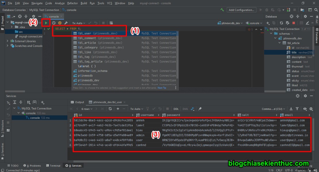 IntelliJ에서 MySQL 서버에 연결하는 방법에 대한 지침 