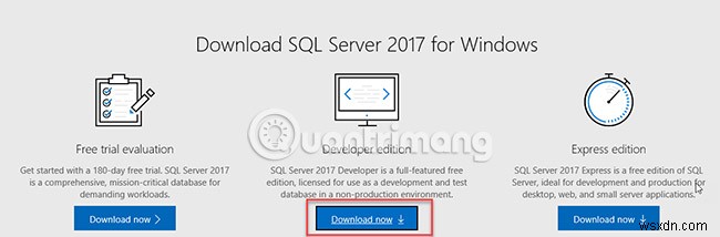 SQL Server 2017을 단계별로 설치하기 위한 지침 