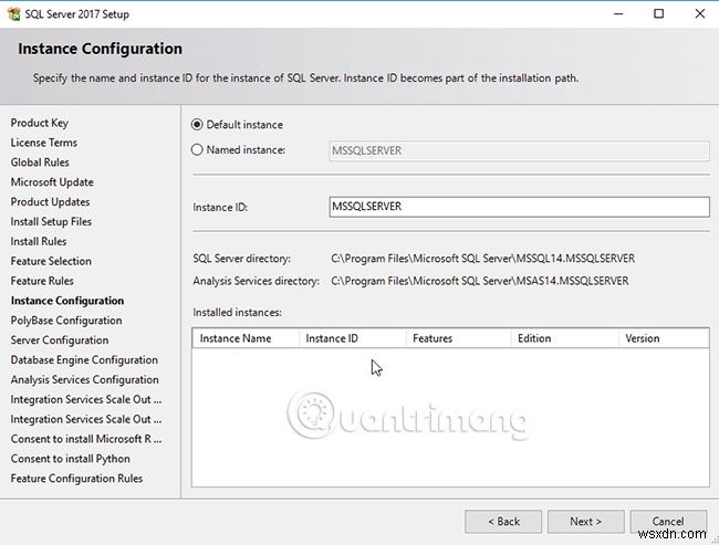 SQL Server 2017을 단계별로 설치하기 위한 지침 